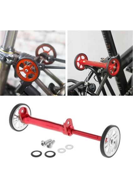 Katlanır Bisikletler Kolay Tekerlekler Spacers Kırmızı Gümüş ile Uzatma Çubuğu (Yurt Dışından) indirimleri