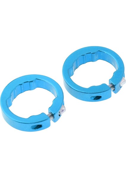 2x Alaşım Bisiklet Bisiklet Gidon Kavrama Kilitleme Halkası Sonu Sabitleme Yüzük Uçları Fiş Mavi 8mm (Yurt Dışından)