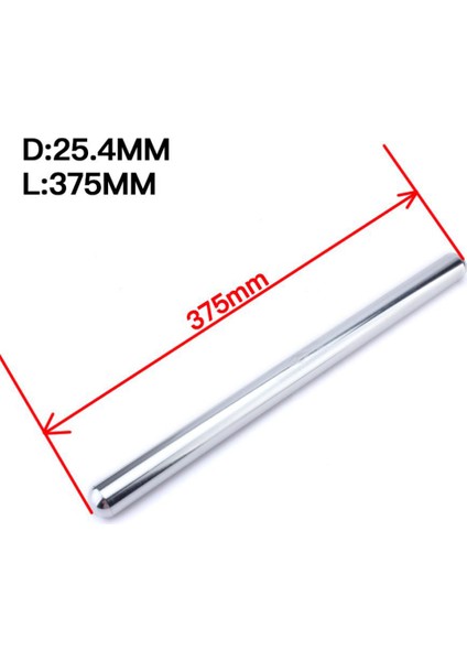Cnc Motosiklet Gidon Kolu Denge Çubuğu Motosiklet Yedek Parçalar 25.4 x 375MM - Gümüş (Yurt Dışından)