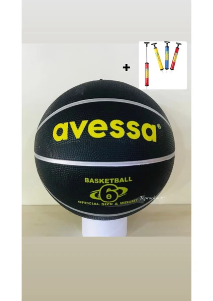 Top Rock Store Avessa Kauçuk Basketbol Topu 6 Numara + Pompa Hediyeli