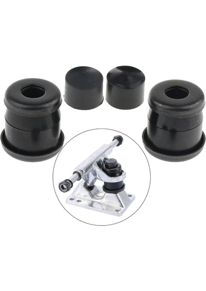 4 Adet Pu Üst Alt Kaykay Kamyon Burç Rebuild Kit 15X15MM Siyah Siyah (Yurt Dışından) fırsatları