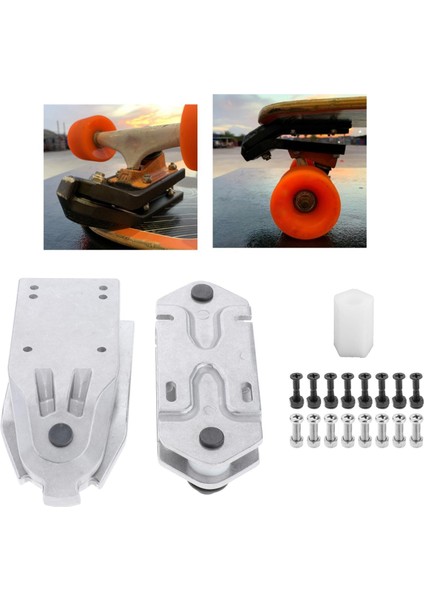 Kaykay Köprüsü Bahar Braketi Sörf ve Demiryolu Adaptörü Surfboard Kamyonlar 6.25 Beyaz (Yurt Dışından) fırsatları