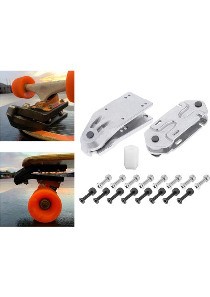 Kaykay Köprüsü Bahar Braketi Sörf ve Demiryolu Adaptörü Surfboard Kamyonlar 6.25 Beyaz (Yurt Dışından) indirimleri