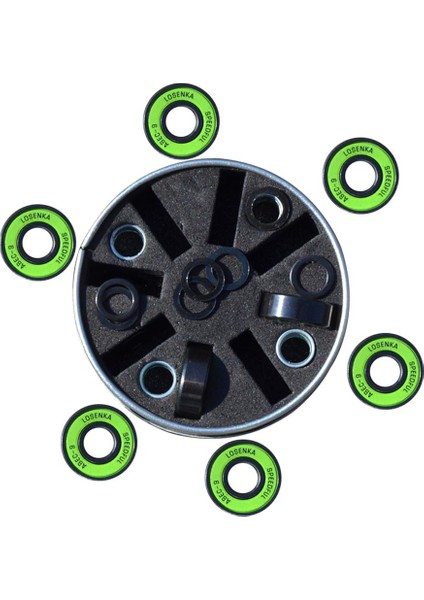 1 Adet Kaykay Longboard Rulmanlar Hassas Abec 9 Spacerler ve Yıkayıcılarla (Yurt Dışından) fırsatları