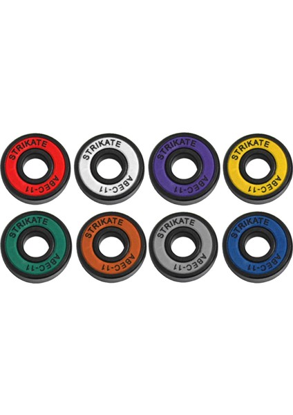 Strade Store 8 Adet Kaykay Rulmanlar 8mm Precision Size Abec-11 Longboard Multicolor Için (Yurt Dışından)