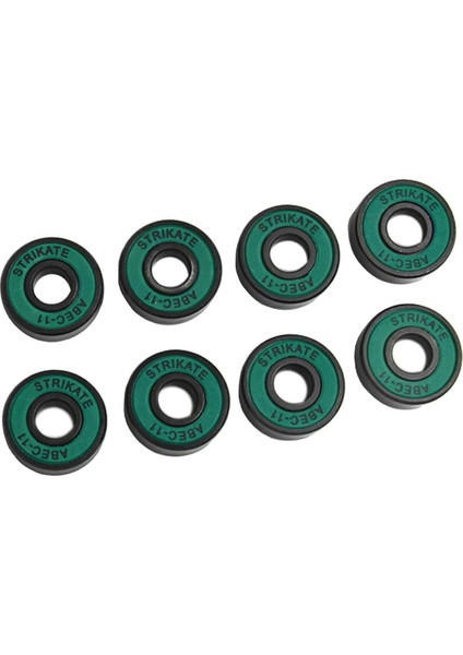 8 Adet Kaykay Rulmanlar 8mm Hassas Boyutu Abec-11 Longboard Yeşil Için (Yurt Dışından)
