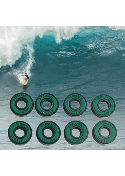 8 Adet Kaykay Rulmanlar 8mm Hassas Boyutu Abec-11 Longboard Yeşil Için (Yurt Dışından) modelleri