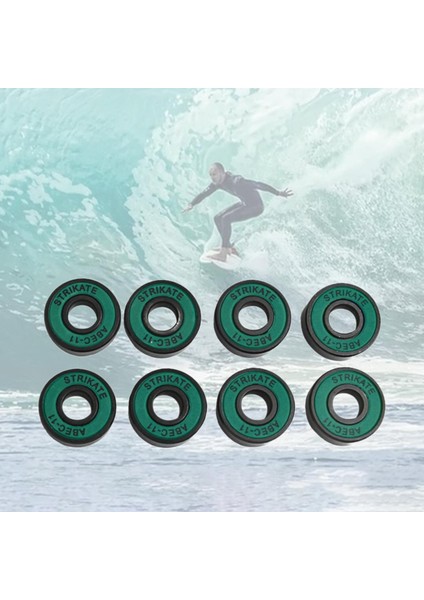 8 Adet Kaykay Rulmanlar 8mm Hassas Boyutu Abec-11 Longboard Yeşil Için (Yurt Dışından) indirimleri