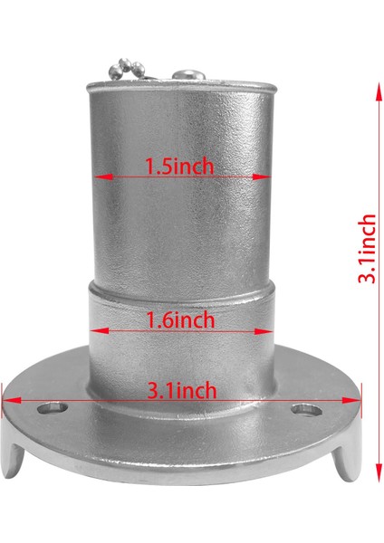 Tekne Güverte Dolgusu/dolgu Anahtarsız Kapaklarla 1.5 Inç Cilalı Deniz Botu Yakıt (Yurt Dışından) fırsatları