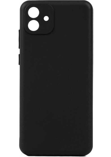 Galaxy A04S ile Uyumlu Kılıf Soft Pürüzsüz Bye Silikon Siyah