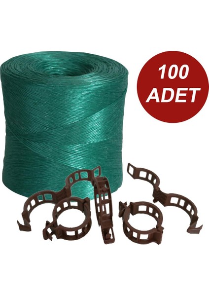Sef Tarım SERA İPİ ALANA BİTKİ KLİPSİ (100 ADET) HEDİYE