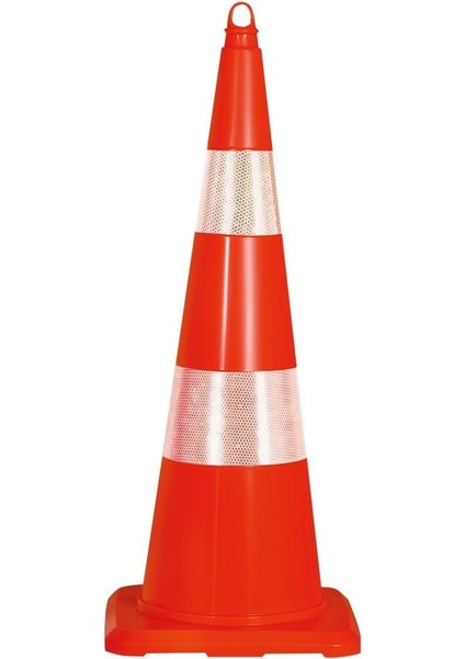 Trafik Konisi 75cm Esnek Çift Reflektörlü