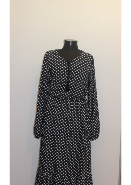Beli Lastikli Fırdırlı Elbise 👗