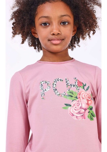 Kız Çocuk Uzun Kollu Tshirt Pembe