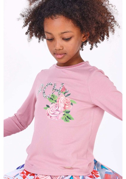Kız Çocuk Uzun Kollu Tshirt Pembe modelleri