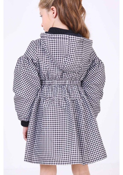 Kız Çocuk Mont Siyah Beyaz fiyatları