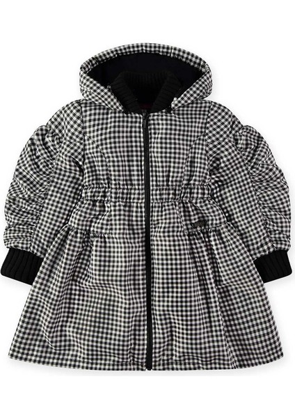 Kız Çocuk Mont Siyah Beyaz fırsatları