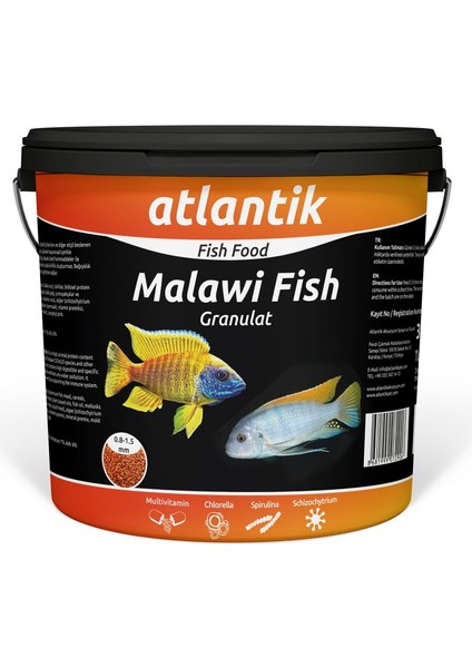 Malawi Fish Granül Balık Yemi 50 Gram