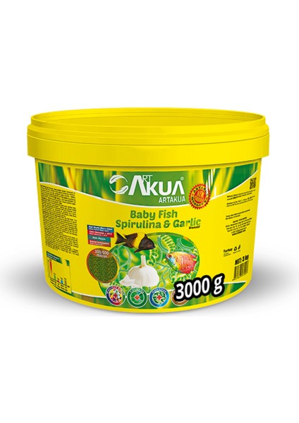 Baby Fish Spirulina&garlic Granulat 50 Gram