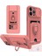 Apple iPhone 13 Pro Max Kılıf ve Kart Tutucu Halkalı Stand [manyetik] Apple iPhone 13 Pro Max Için Sıvı Silikon Çizilmeye Dayanıklı Darbeye Dayanıklı Lensi Kamera Koruma Kılıfı Pembe 2
