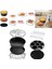 Paslanmaz 7 Adet Yui / Xiaomi / Philips / Kumtel Uyumlu Air Fryer Aksesuarı - Siyah / Gümüş (Yurt Dışından) 5