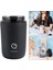 Sızıntılı Yalıtımlı Kupa Çay Içecekleri Sızdıran Termal Tumbler Yeniden Kullanılabilir 280ML Siyah 3