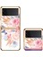 Samsung Galaxy Z Flip 3 Çiçek Grubu Deseni Havalı Cam Cep Telefonu Kılıfı (Yurt Dışından) 1