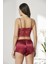 4lü Gecelik Sabahlık Şort Çeyiz Set 7005 Bordo 2