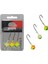 6413 Jig Head Rigato Moite 3'lü Mix Set Tırnaklı Jig Head 14 gr 1