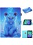 Ipad Için 10. Nesil 10.9 2022 Renkli Çizim Dikiş Akıllı Deri Tablet Kılıfı (Küçük Kaplan) (Yurt Dışından) 3