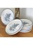 Pasta Tabağı Stackable 21 cm Mat Çiçek Desen 19862 2