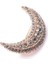 Broş Harf Simge Otantik Desenli Bronz Kristal Taşlı 2