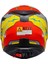 SX.100 Gıgabot Kırmızı Sarı Motosiklet Kapalı Kask 2