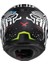 SX.100 Enıgma Mat Siyah Beyaz Motosiklet Full Face Kask 2
