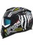 SX.100 Enıgma Mat Siyah Beyaz Motosiklet Full Face Kask 3