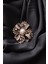 Broş Çiçekli Otantik Desenli Bronz Kristal Taşlı 1