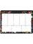 17X24 Haftalık Planner, Siyah Çiçek 1
