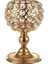 Kristal Candle Tutucular/düğün Şamdan Yemek Odası Bar Masa Dekorasyonu 15CM Altın (Yurt Dışından) 1