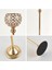 Kristal Candle Tutucular/düğün Şamdan Yemek Odası Bar Masa Dekorasyonu 15CM Altın (Yurt Dışından) 5