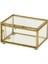 Klasik Geometrik Cam Temizle Mücevher Kutusu Teraryum Kutusu Etli Bitkiler Kutusu 10 x 7 x 6 cm (Yurt Dışından) 4