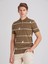 Haki Erkek Slim Fit Bisiklet Yaka Tshirt 1