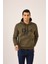 Haki Erkek Regular Fit Kapüşonlu Sweatshirt 1