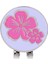 2pcs/pembe Mor Çiçek Şapkası Vizör Klipsli Hediyelik Eşya Ile Golf Topu Işaretçisi (Yurt Dışından) 2