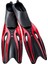 Yetişkin Dalış Fin Full Ayak Flippers Su Sporları Acemi, Yüzme Hızını Geliştirmek Için Direnç Drenajını Azaltın ve Jestinizi Düzeltin - Kırmızı Black L (Yurt Dışından) 1
