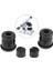 4 Adet Pu Üst Alt Kaykay Kamyon Burç Rebuild Kit 15X15MM Siyah Siyah (Yurt Dışından) 3