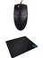 SM-601 USB Siyah Süper Optik Mouse + Logitech Mouse Pad ( 5 Milyon Tıklama Ömürlü ) 1