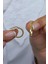925 Ayar Gümüş 15 mm Gold Tamtur Küpe 1