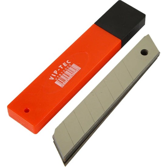 Vip-tec 18MM Maket Bıçağı Yedeği 10'lu Paket VT875000
