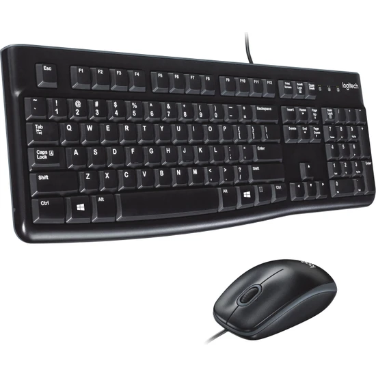 Logitech MK270 Kablosuz USB Alıcılı Türkçe Q Klavye Mouse Seti - Siyah