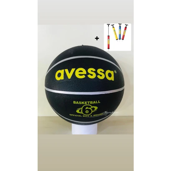 Top Rock Store Avessa Kauçuk Basketbol Topu 6 Numara + Pompa Hediyeli